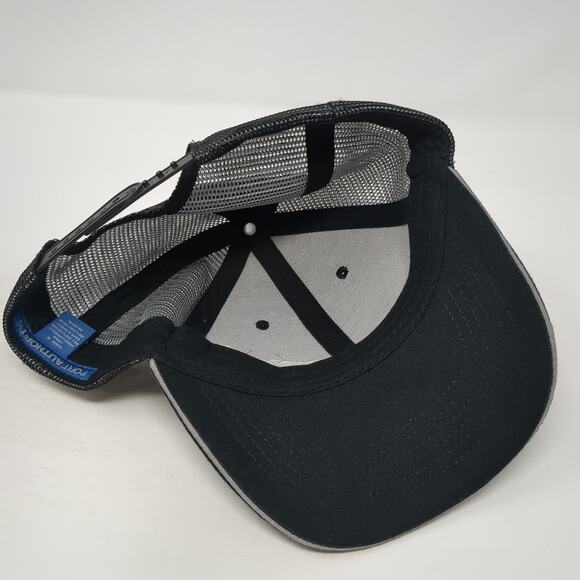 Dennis Dillon Power Sports Snapback Trucker Hat Black One Size Port Authority - Picture 7 of 9